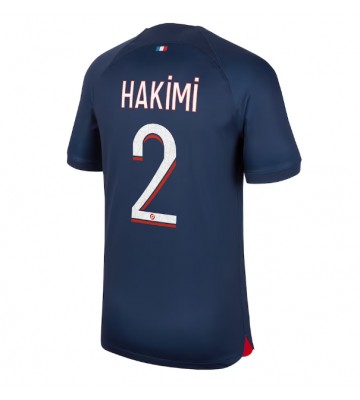 Paris Saint-Germain Achraf Hakimi #2 Koszulka Podstawowych 2023-24 Krótki Rękaw